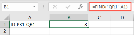 Función ENCONTRAR en Excel