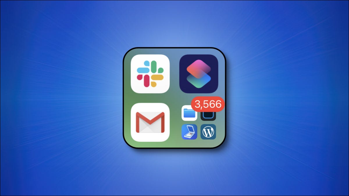Biblioteca de aplicaciones Apple iPhone iPad sobre un fondo azul.