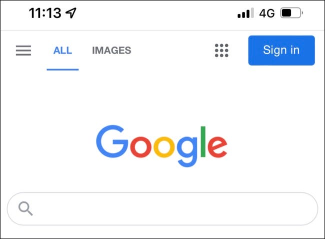 Uso de la Búsqueda de Google en Safair para iOS a través de 4G