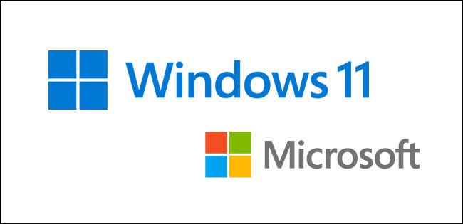 El logotipo de Windows 11 y el logotipo de Microsoft.