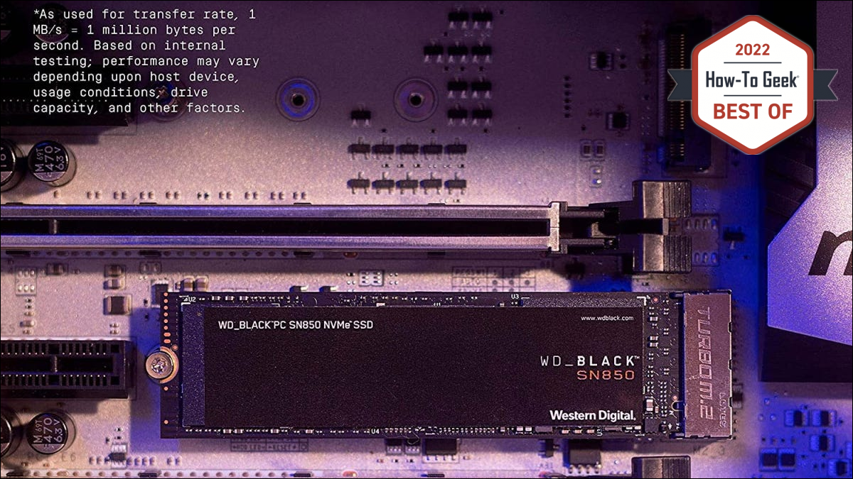 WD Black SN850 en placa base