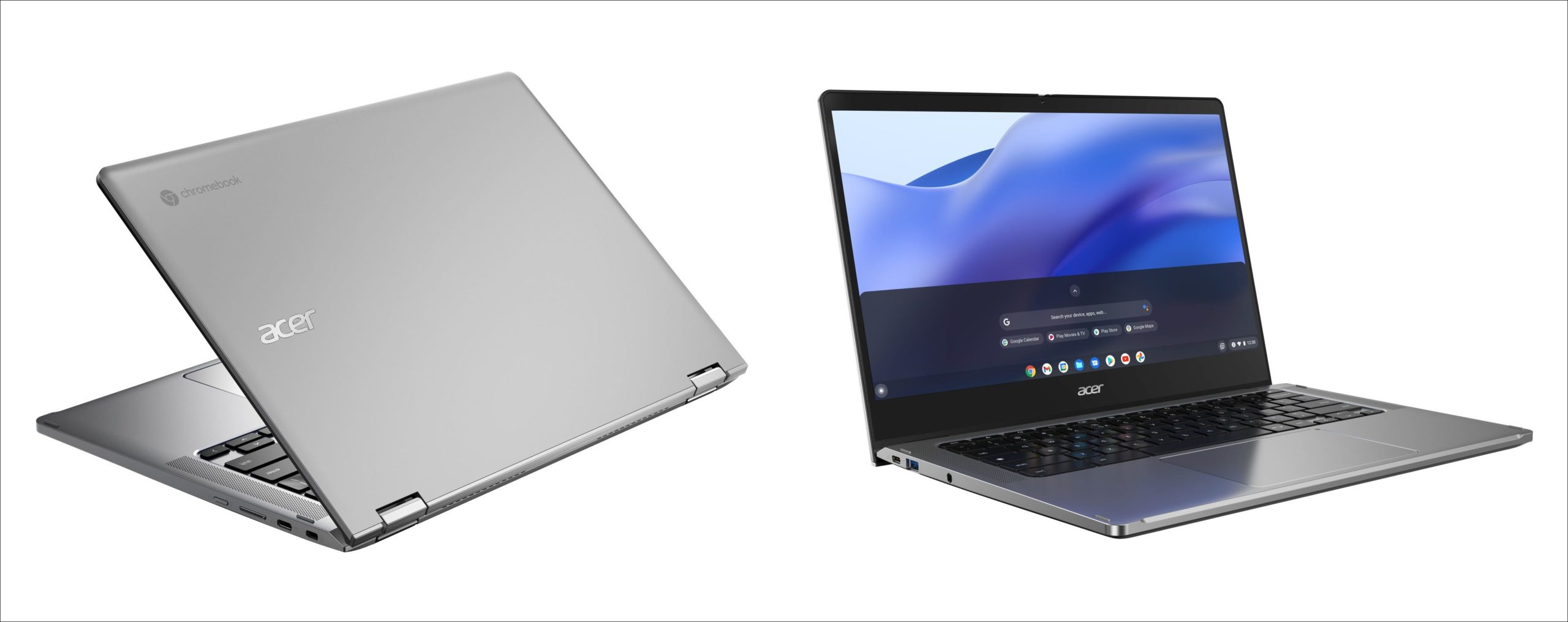 Acer Chromebooks de atrás y adelante