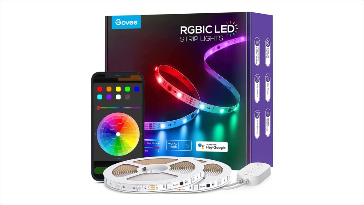 Tira de luces LED Govee RGBIC Página de Amazon