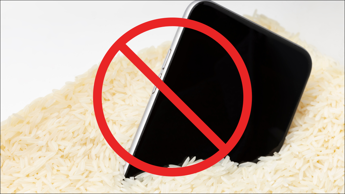 Teléfono en arroz.