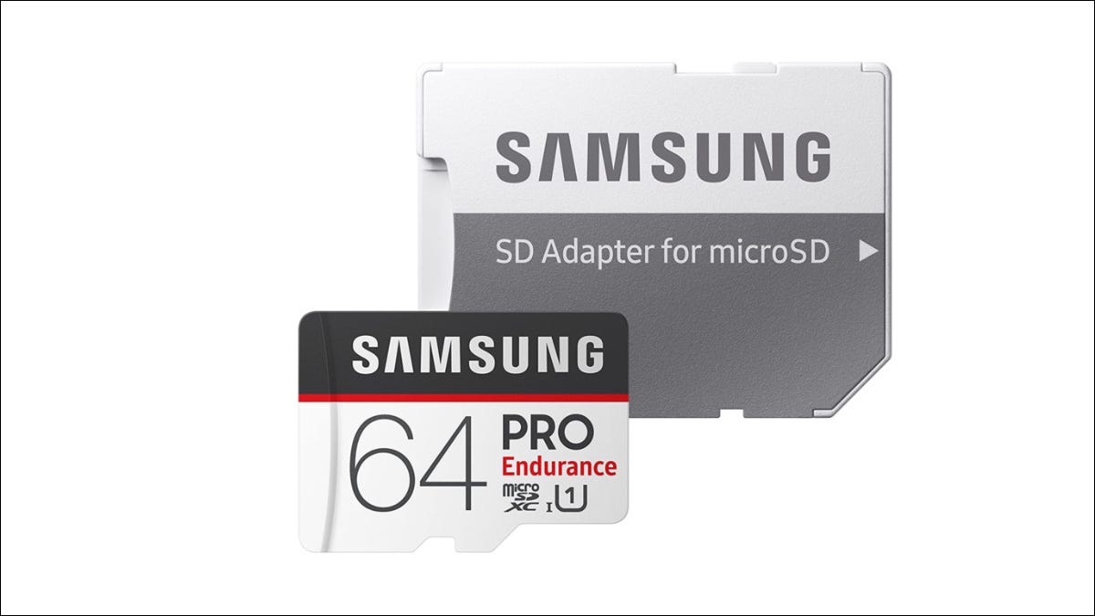 Imagen de producto de la tarjeta de memoria Samsung PRO Endurance MicroSDXC