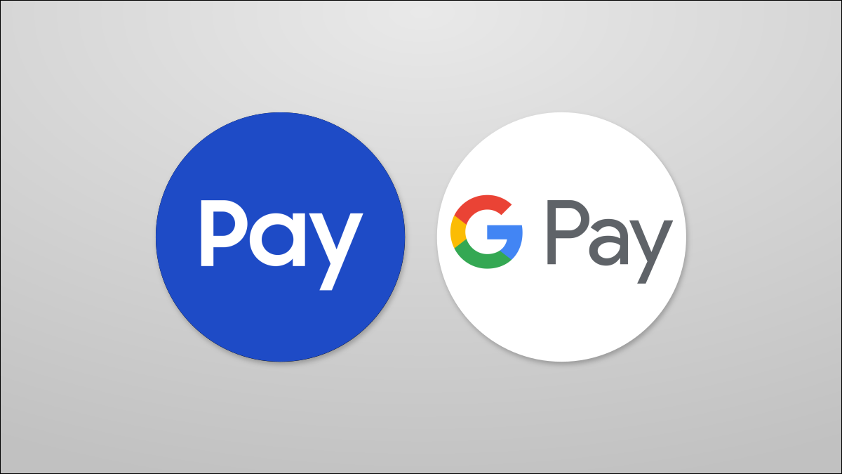 Logotipos de Samsung Pay y Google Pay.