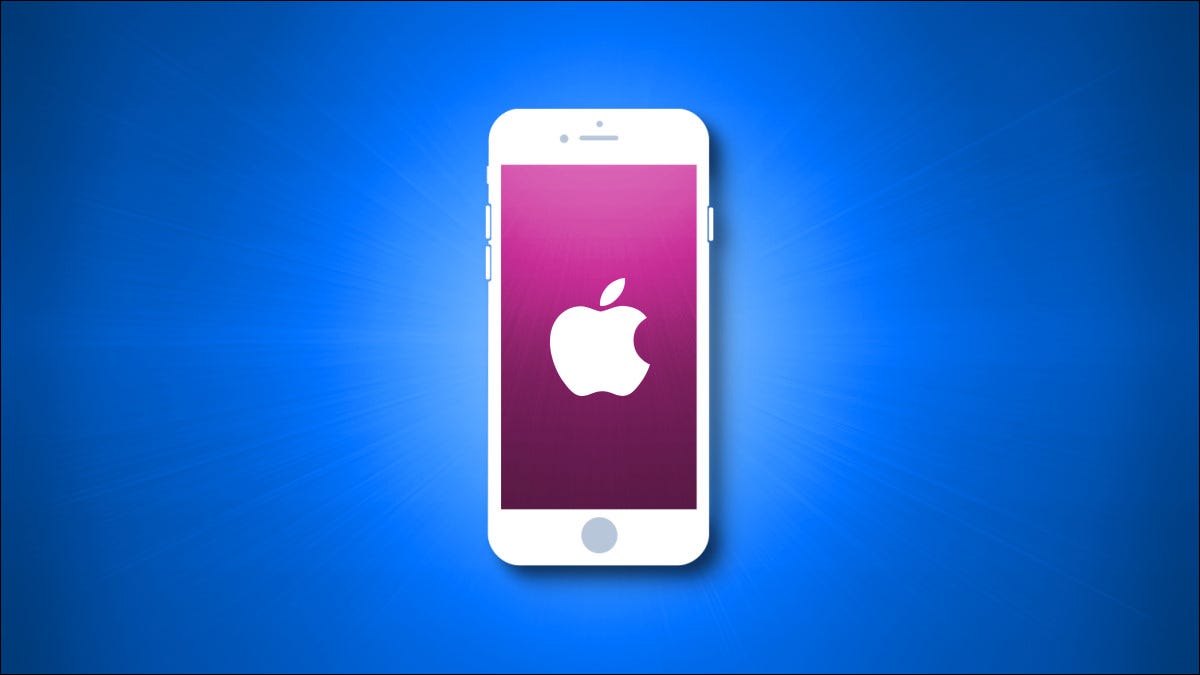 Una ilustración de iPhone SE con un rosa.