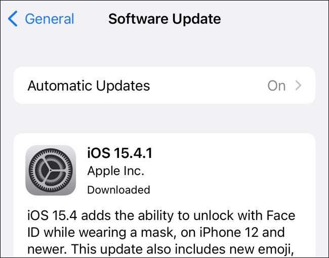 Actualización de software iOS