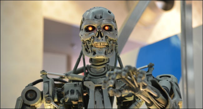 Modelo de endoesqueleto T-800 de Terminator 3D.