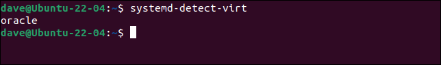 Identificación de una máquina virtual VirtualBox con systemd-detect-virt