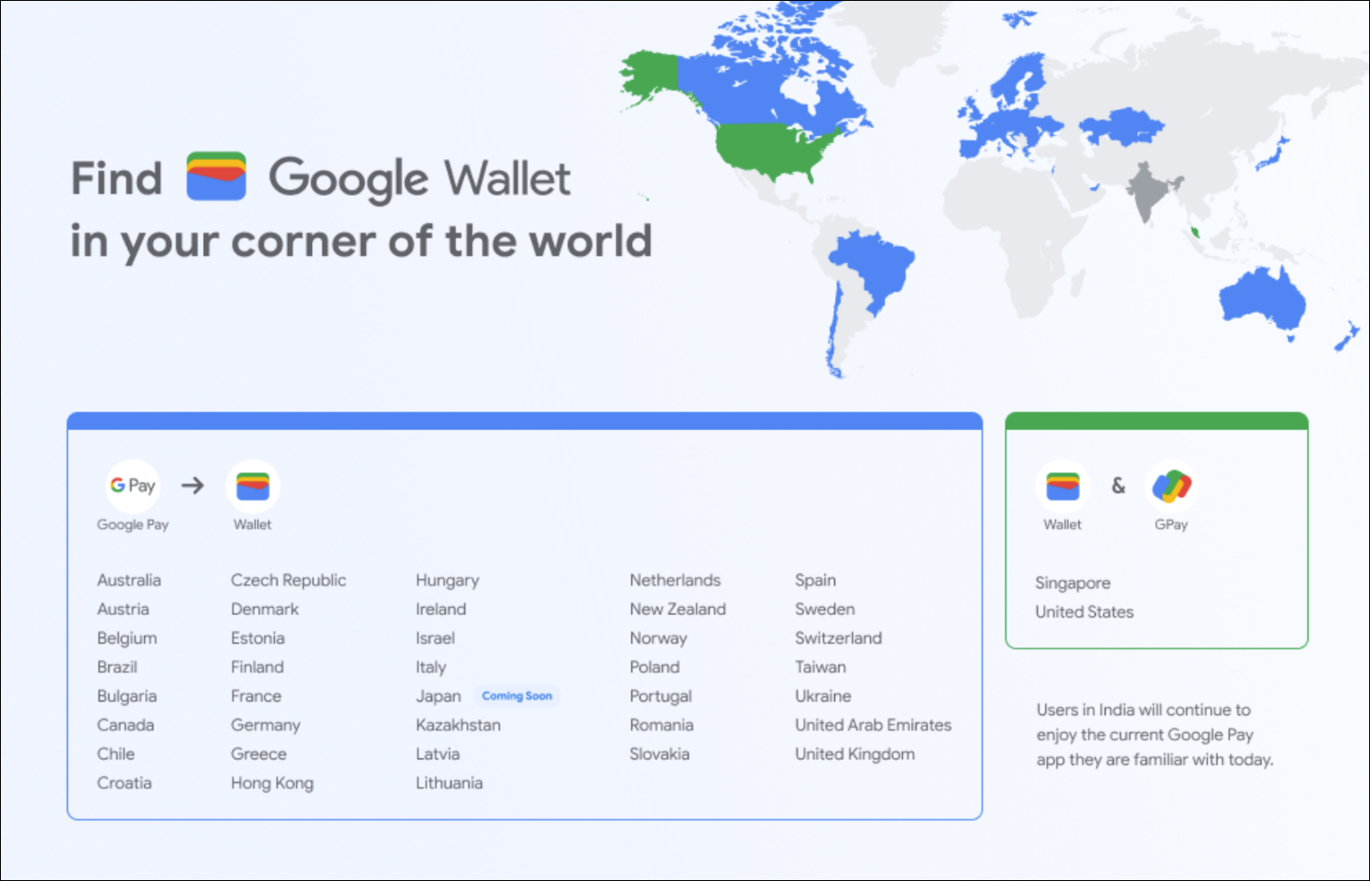 Implementación mundial de Google Wallet